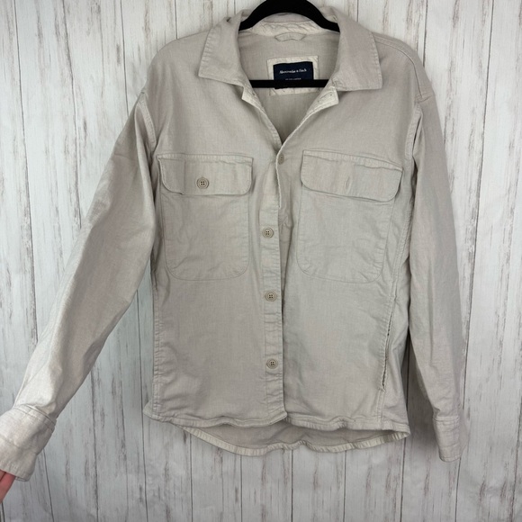 Abercrombie and Fitch Linen Cotton Blend Shacket - Picture 1 of 5